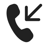 Call Inbound SVG Icon